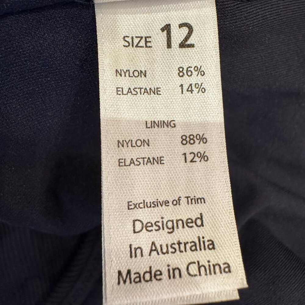 New! Australian Brand Milea Mini Rib One-Piece Swimsuit in Ink Size Medi… - Picture 6 of 11